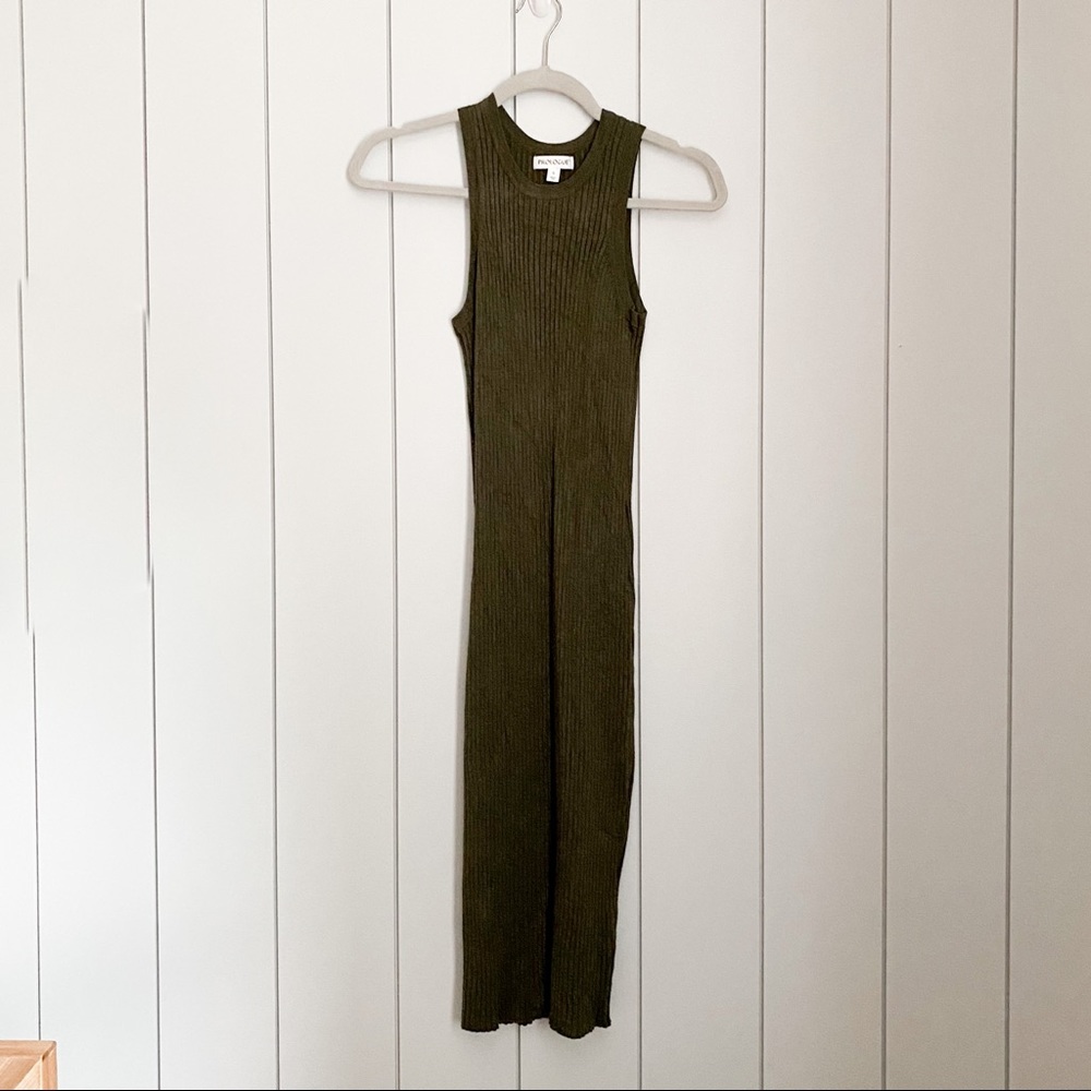 Sleeveless Sweater Knit Midi Dress